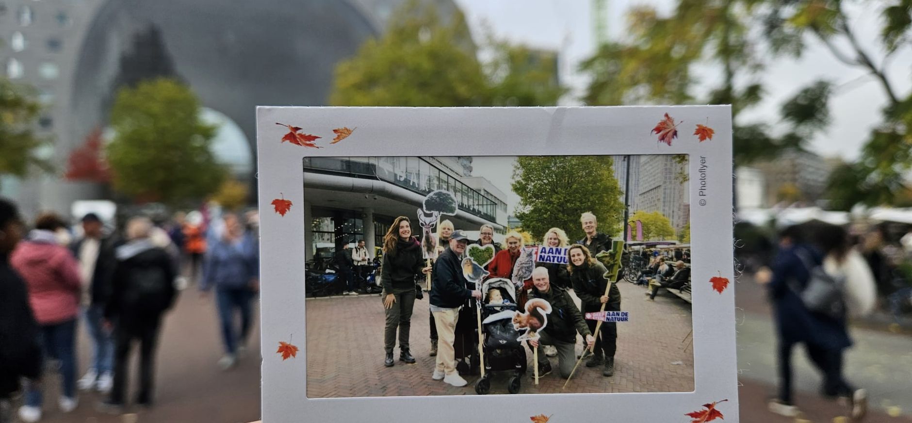 In Rotterdam gingen bezoekers op de foto met boswachters