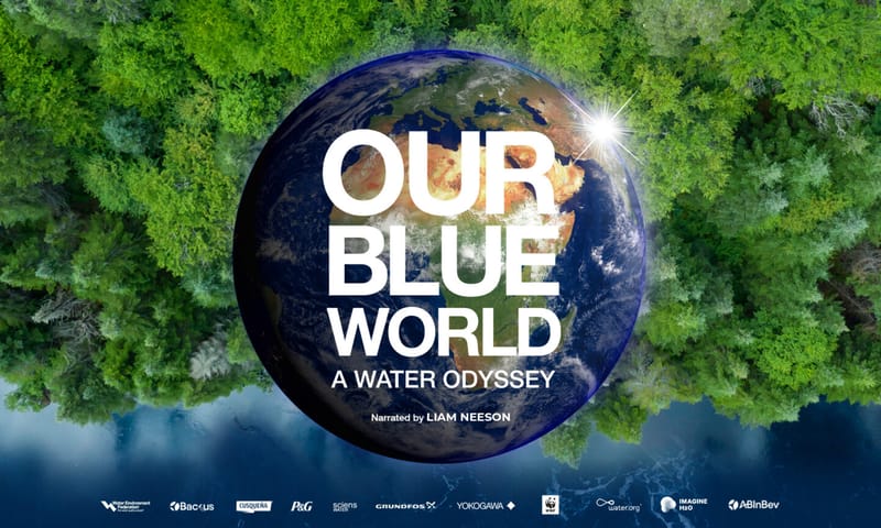 filmposter van de film our blue world