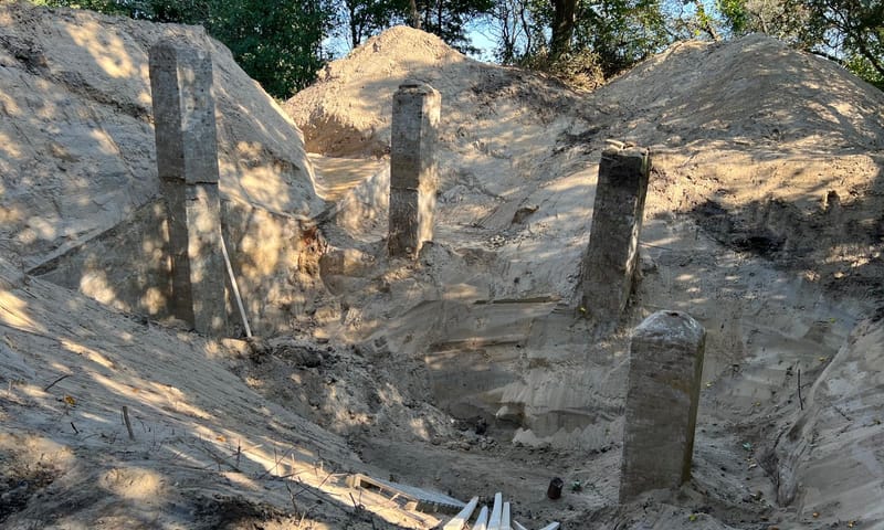 Dak van kazerne Fort bij Abcoude
