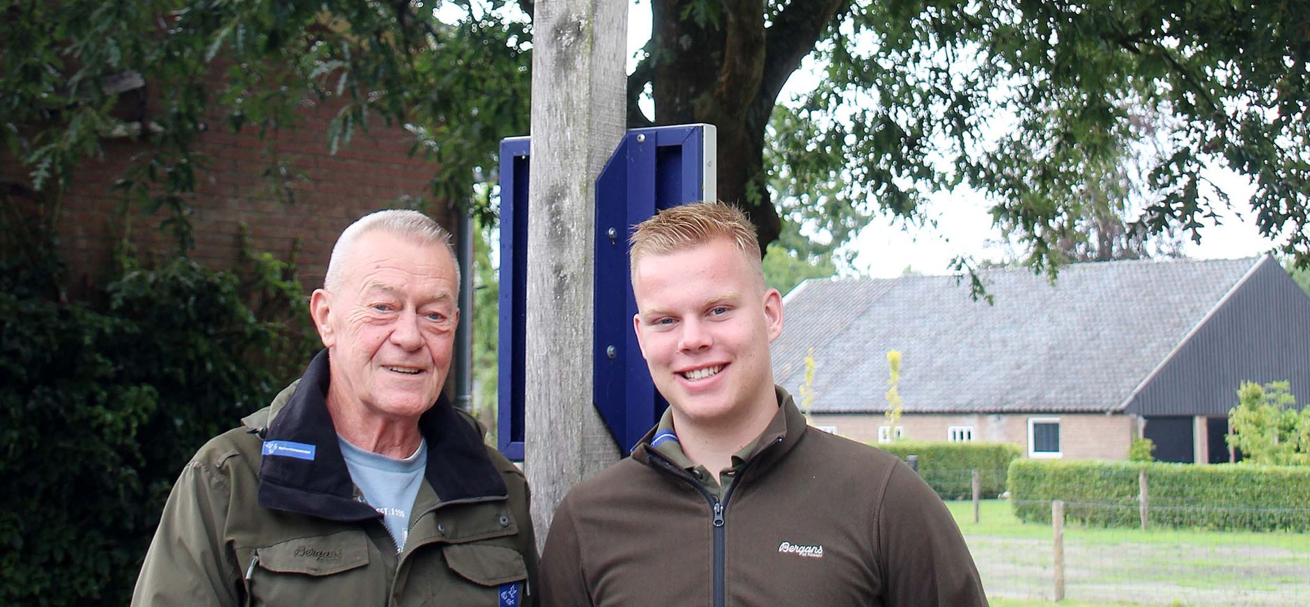 Vrijwilligers Max en Fred bij De Groote Modderkolk