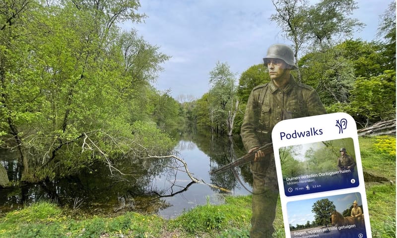 De tankgracht in Midden-Herenduin