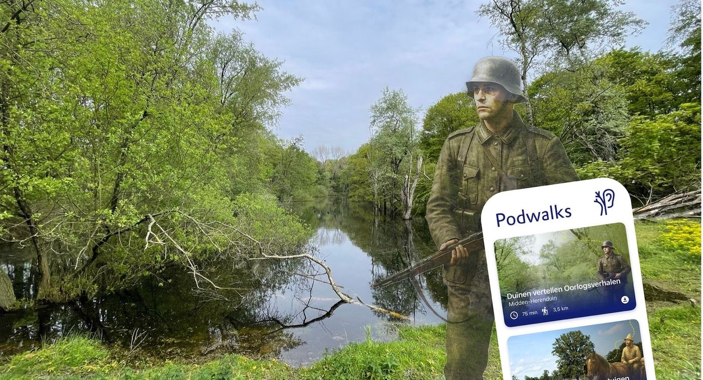 De tankgracht in Midden-Herenduin