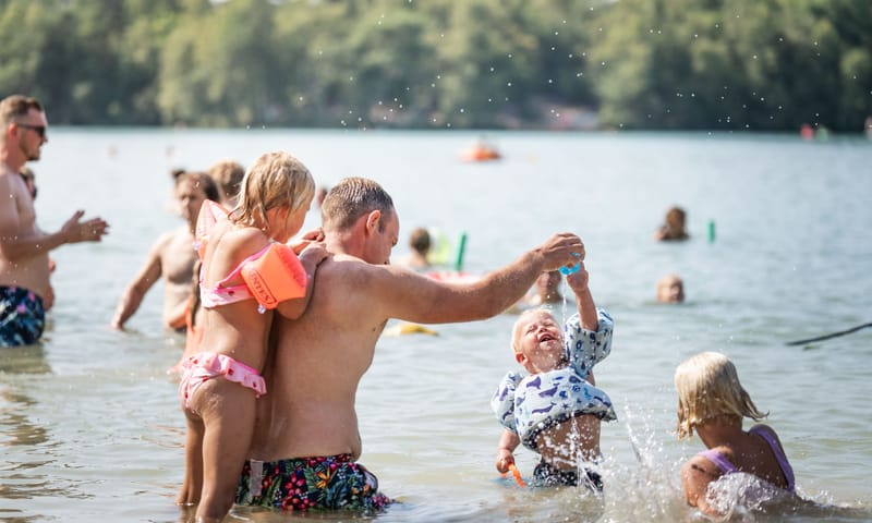 Zwemmen bij Blauwe Meer Blauwe Meer