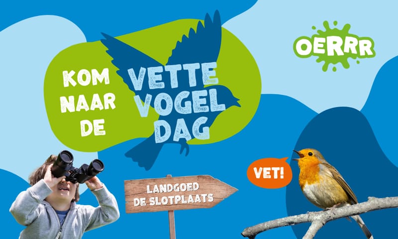 Illustratie voor de Vette Vogel Dag