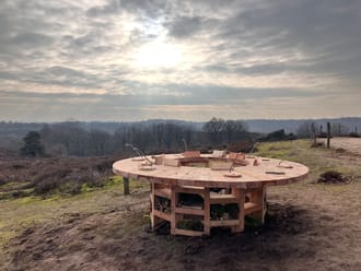Afbeelding van de Nationale Natuurtafel bij de Posbank