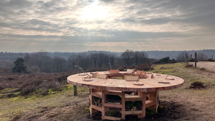 Afbeelding van de Nationale Natuurtafel bij de Posbank