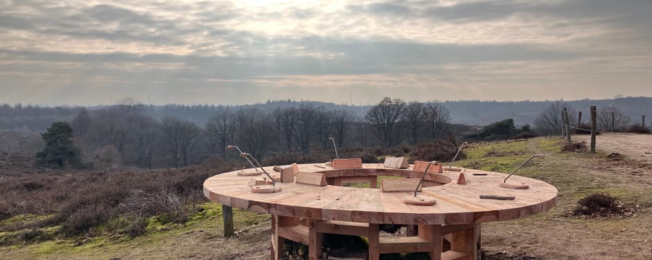 Afbeelding van de Nationale Natuurtafel op de Veluwezoom