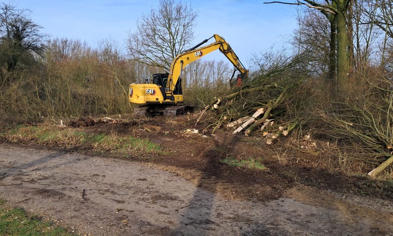 graafmachine bij Kiekoet