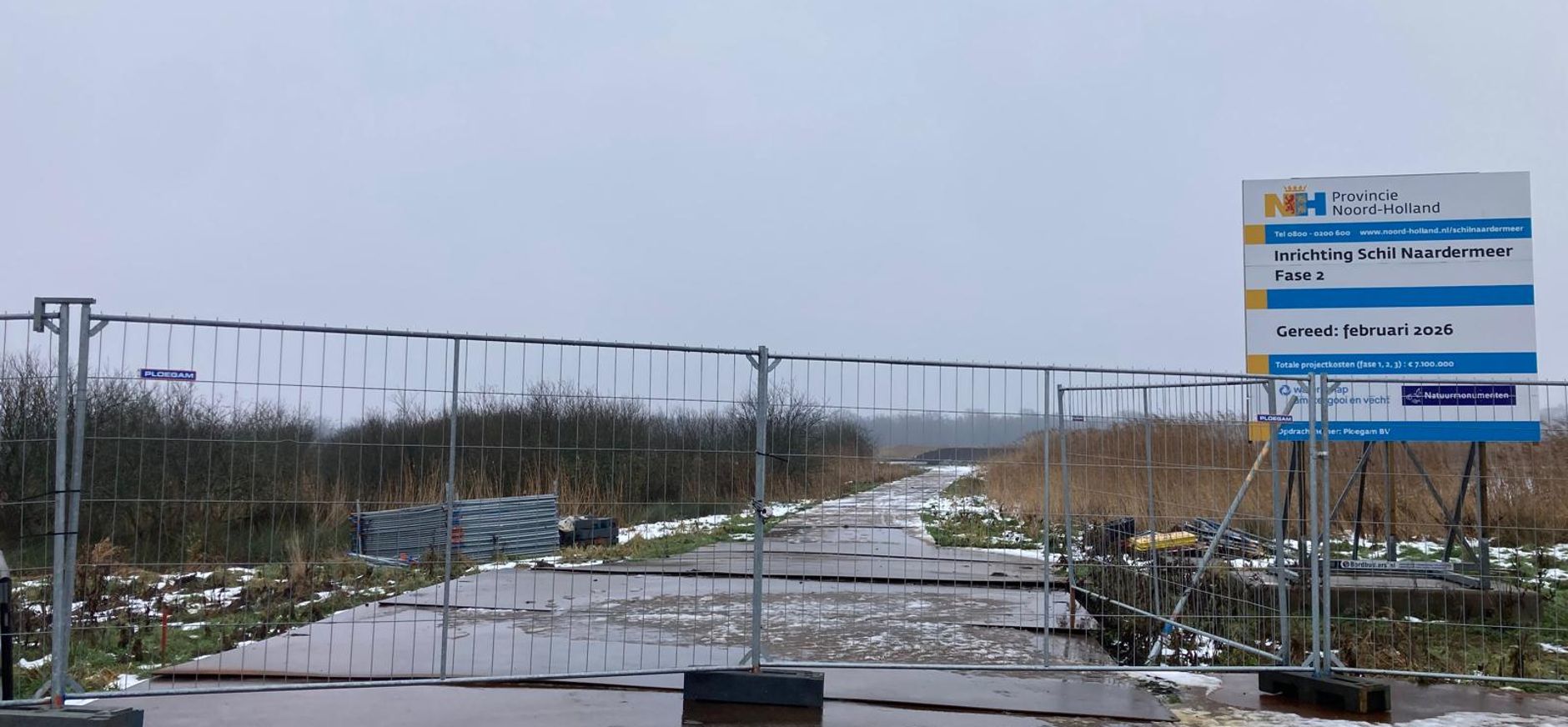 Werkzaamheden Schil Naardermeer fase 2 - uitloop
