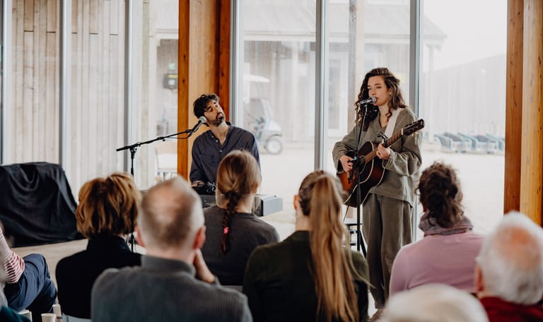 Janna en Ruben Hein live op Marker Wadden
