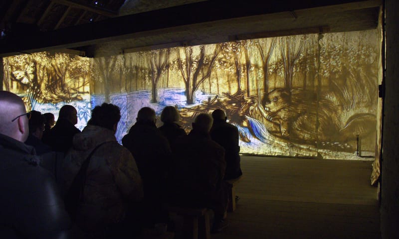 Vertoning zandanimatiefilm