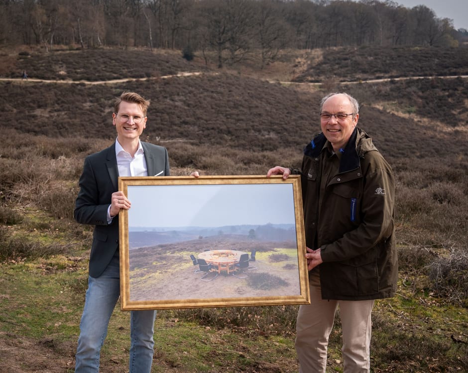 Minister van Essen op bezoek op de Veluwezoom