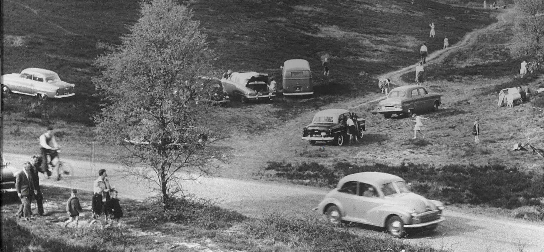 Auto's op de hei jaren '60