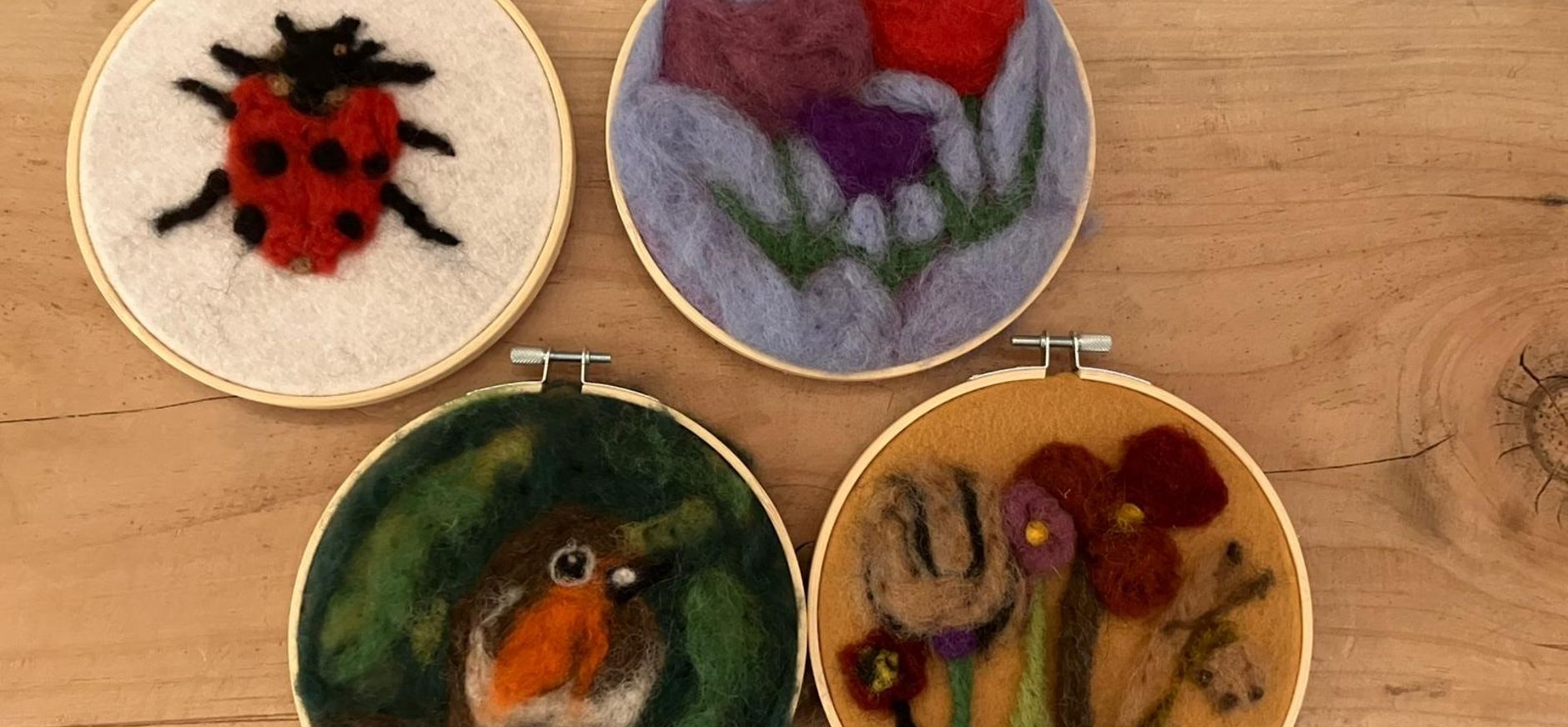 Resultaten van een viltworkshop
