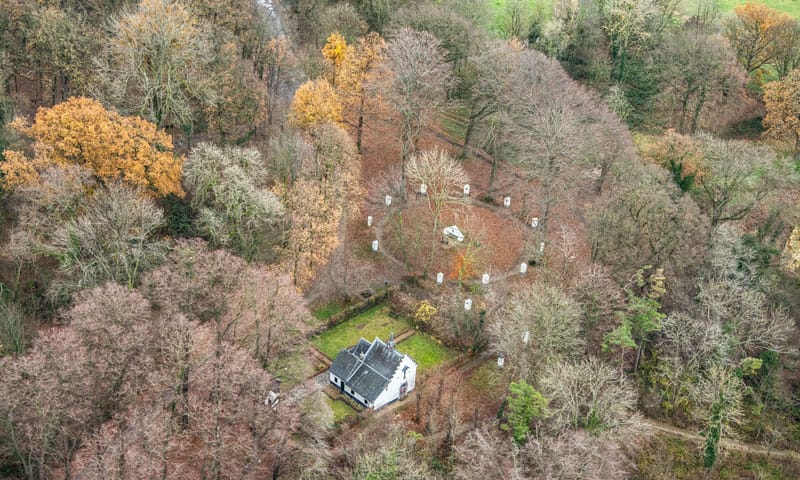 De Kluis vanuit de lucht