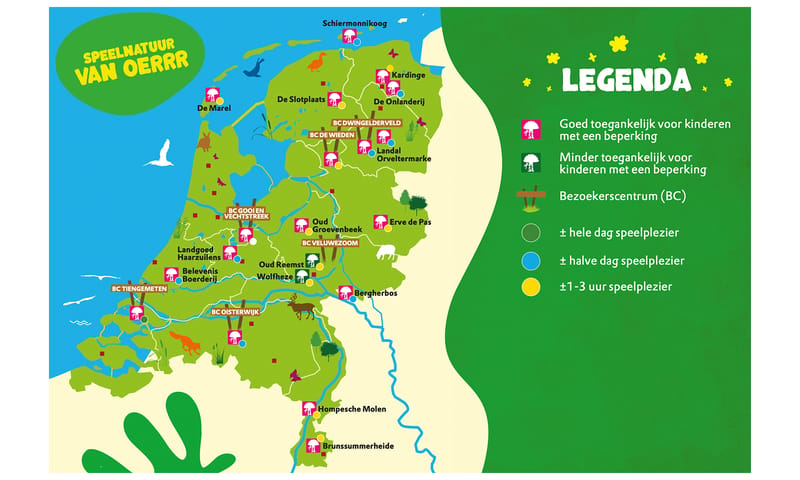 Speelnatuur van OERRR Plattegrond