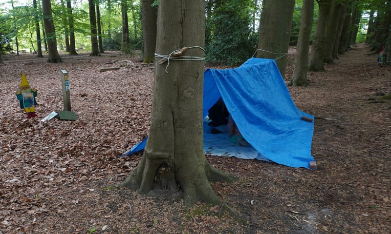 Tent bouwen Grintenbosch