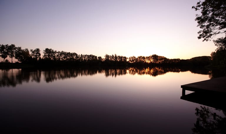 Zwaakse Weel zonsondergang