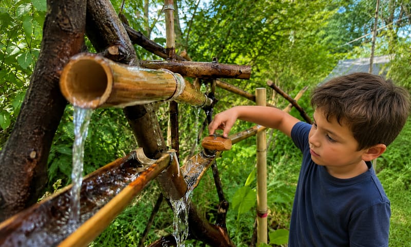 Speeltip van OERRR Kind speelt met waterbaan