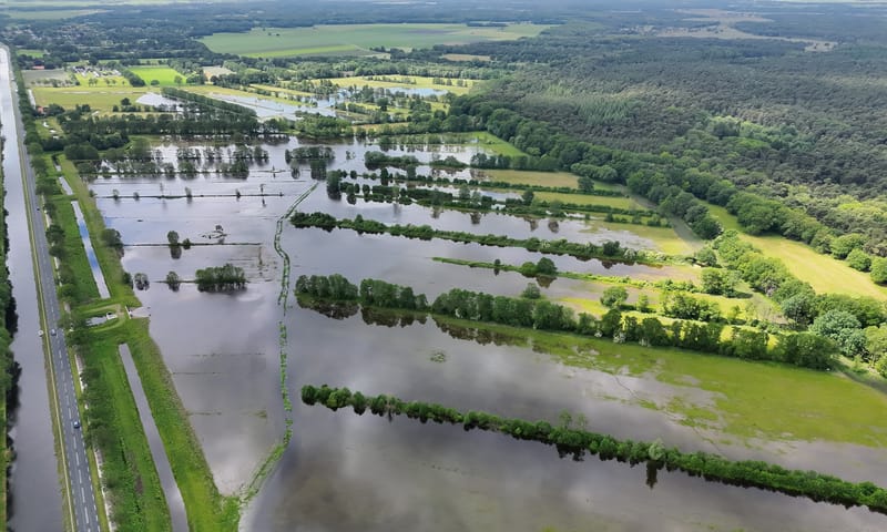 Ootmaanlanden onder water