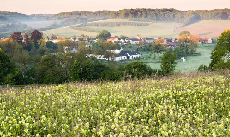 Genhoes, uitzicht vanaf de Däolkesberg Genhoes, uitzicht vanaf de Däolkesberg