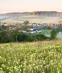 Genhoes, uitzicht vanaf de Däolkesberg Genhoes, uitzicht vanaf de Däolkesberg