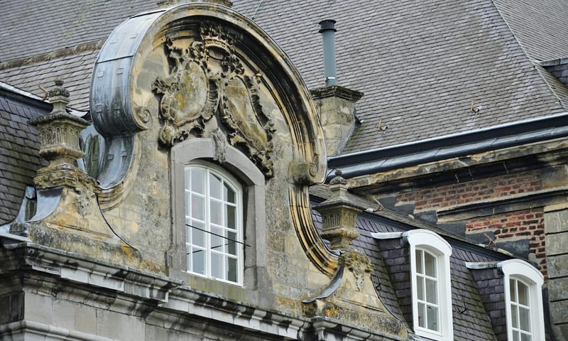Detail van Kasteel Genhoes Detail van Kasteel Genhoes