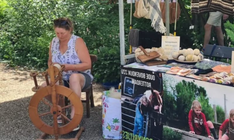 Spinnenwiel Belevenisboerderij Schieveen