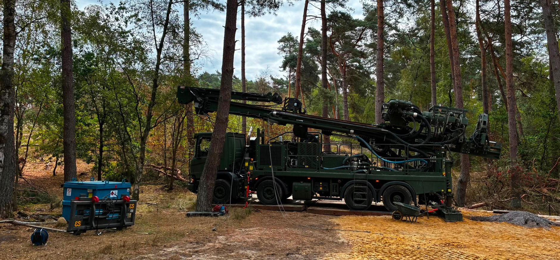 Aanleg blusputten Brunssummerheide Aanleg blusputten Brunssummerheide
