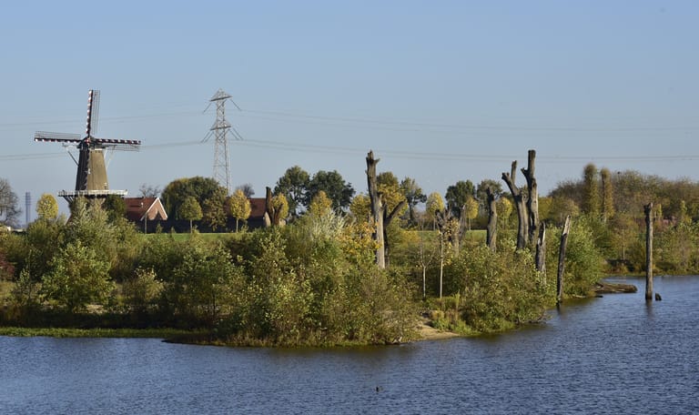Molenplas in herfstkleuren