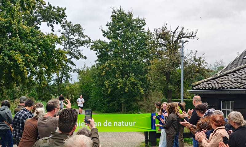 Finish 120 km jubileumfeest Naardermeer