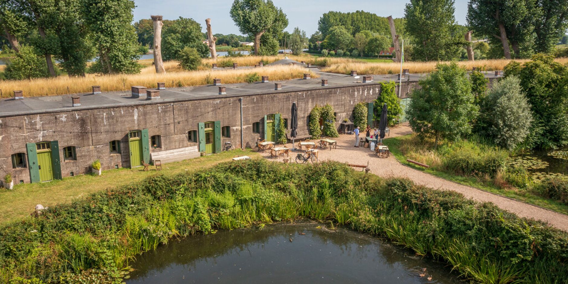 Fort bij Nigtevecht uit de lucht