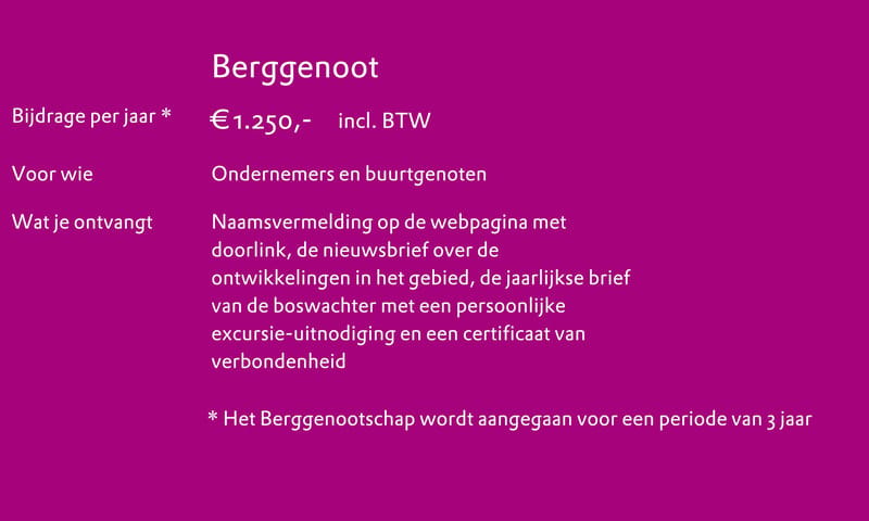 berggenootschap incl BTW berggenootschap incl BTW