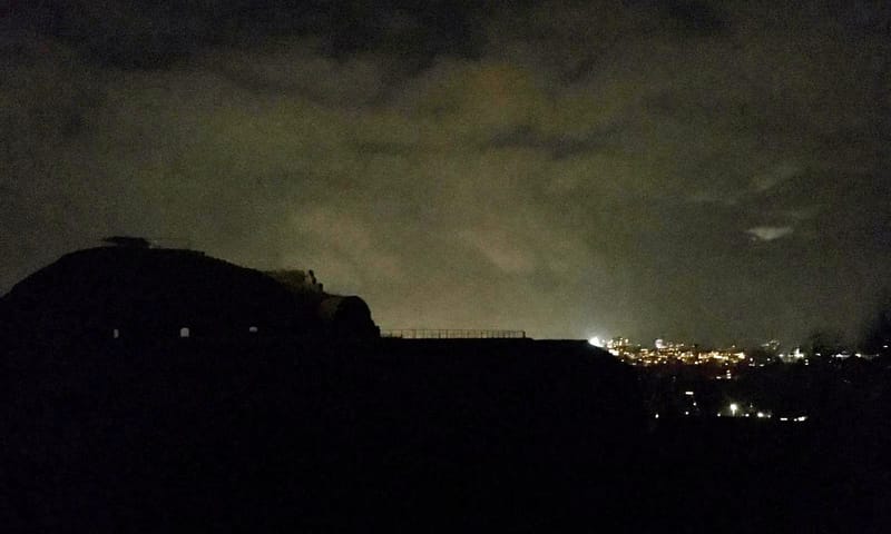 Fort Sint Pieter na zonsondergang