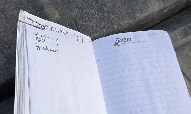 Boekje met aantallen Boekje