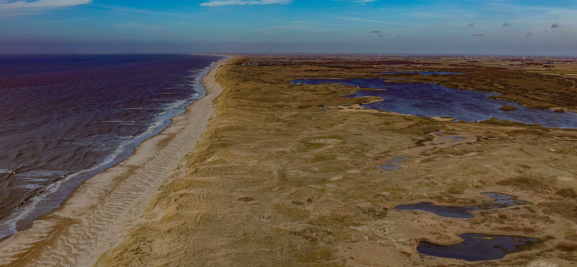 Zwanenwater luchtfoto het Zwanenwater vanuit de lucht