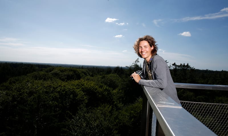 Boswachter en grote gever Stephanie