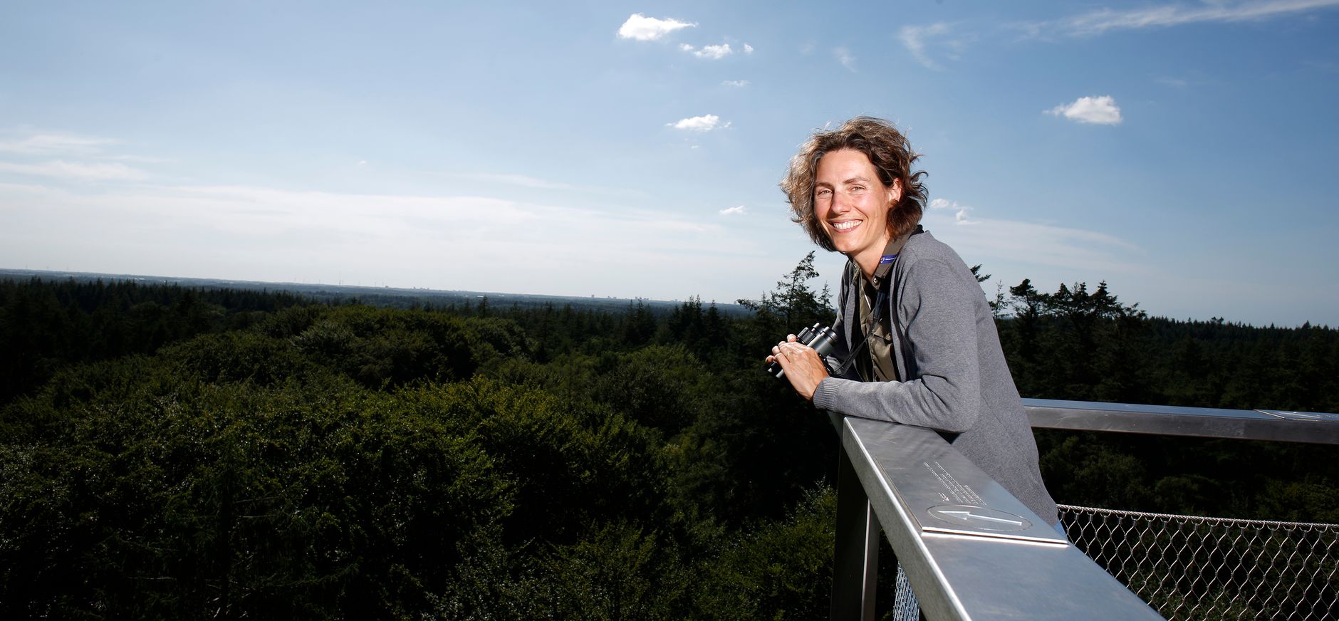 Boswachter en grote gever Stephanie