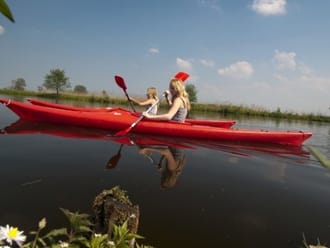 Kano op de Nieuwkoopse Plassen