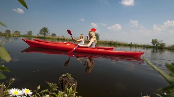 Kano op de Nieuwkoopse Plassen