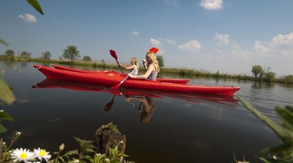 Kano op de Nieuwkoopse Plassen