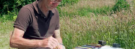 Demonstratie houtsnijden door Harm Echten