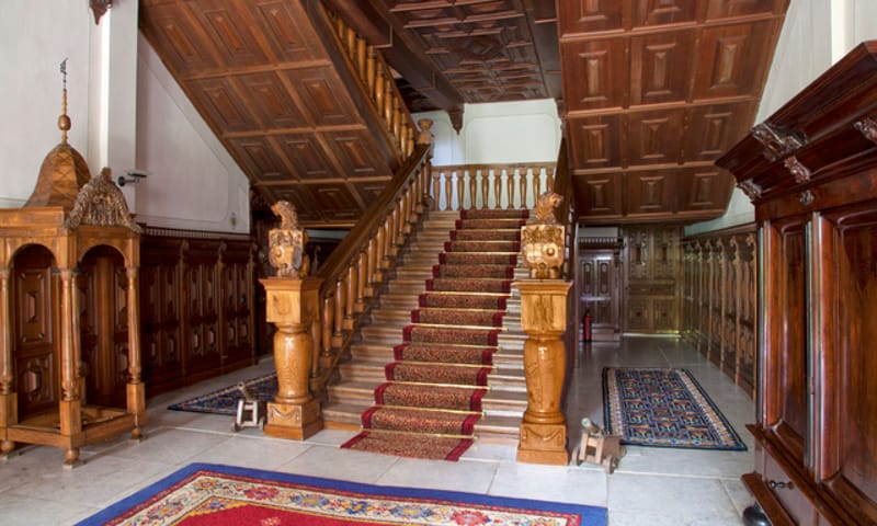 Het interieur van kasteel Hackfort