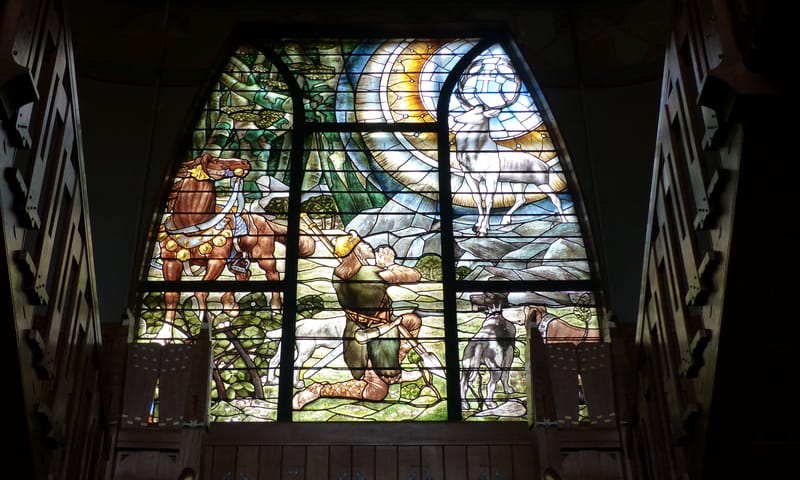 Glas in lood in Jachtslot Mookerheide