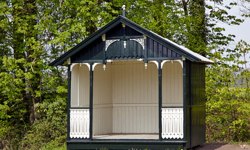 Decoratief tuinprieel