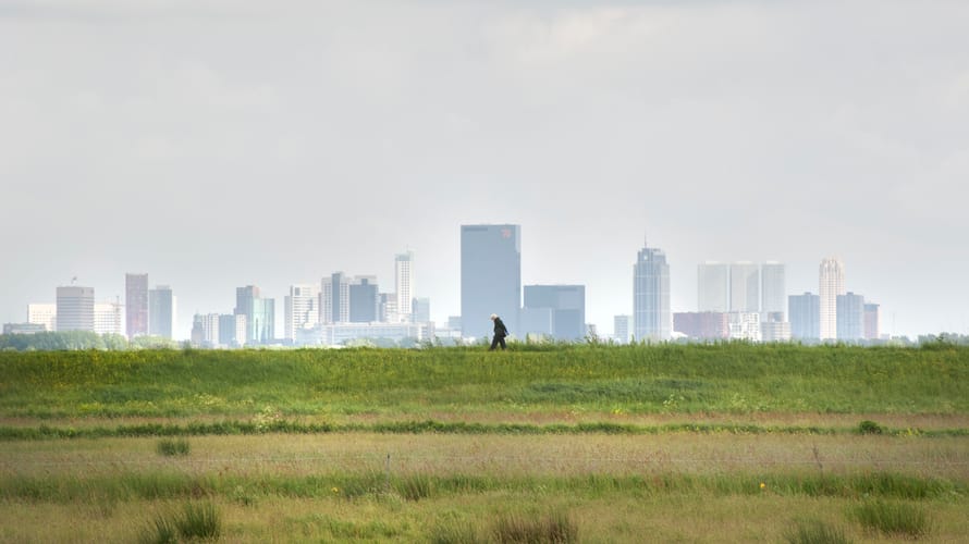 Wandelroute vanuit de stad naar het Rotterdams platteland