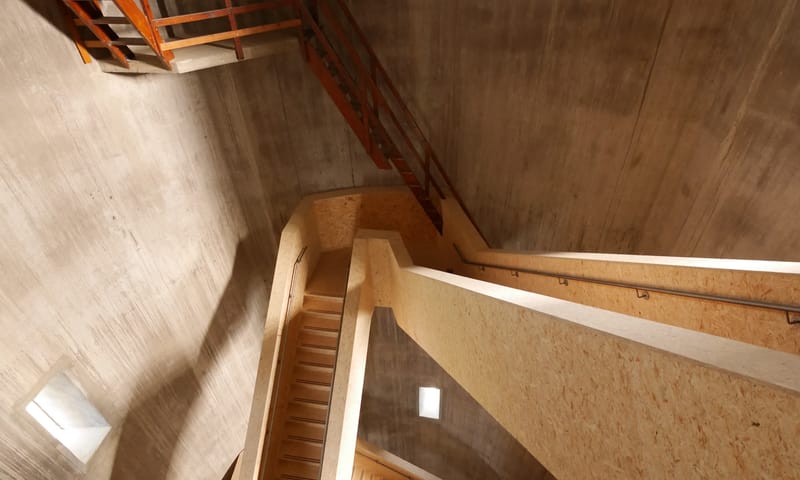 Reis naar boven in de watertoren van Sint Jansklooster, de Wieden