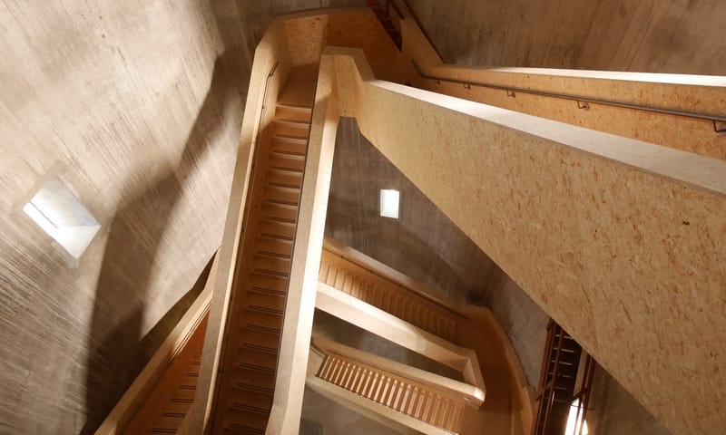 Reis naar boven in de watertoren van Sint Jansklooster, de Wieden