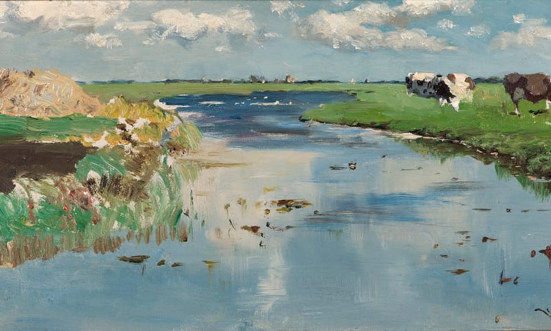 Tentoonstelling Haagse School in Bezoekerscentrum Nieuwkoopse Plassen