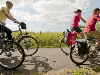 Fietsroute Vechtplassen vlak bij Hilversum